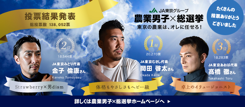 農業男子×総選挙結果発表